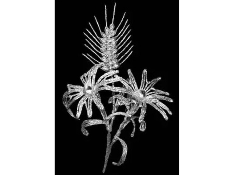 Плетение из фольги «Полевые васильки» — картинка 3