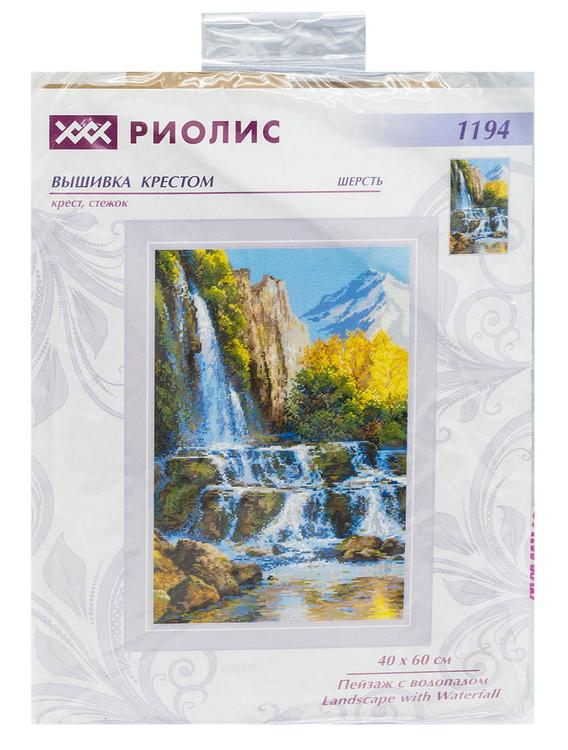 Набор для вышивания «Пейзаж с водопадом» — картинка 4