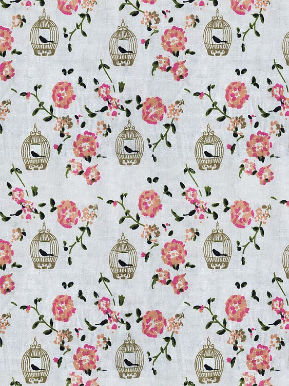 Ткань лен, 140 г/м², 30% лен, 70% хлопок, 3 м, ширина 150 см, цвет: растительный принт, TBY — картинка 3