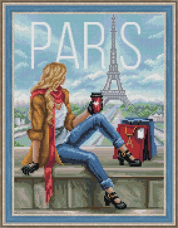 Алмазная вышивка «Утро в Париже» — картинка 2