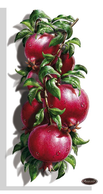 Набор папертоль «Сочный гранат» 15x29 см — картинка 2