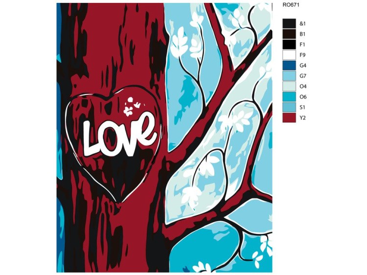 Картина по номерам «Love» — картинка 2