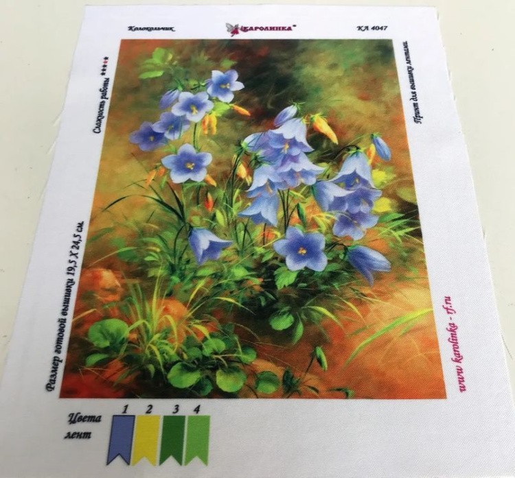 Рисунок на ткани «Колокольчики» — картинка 2