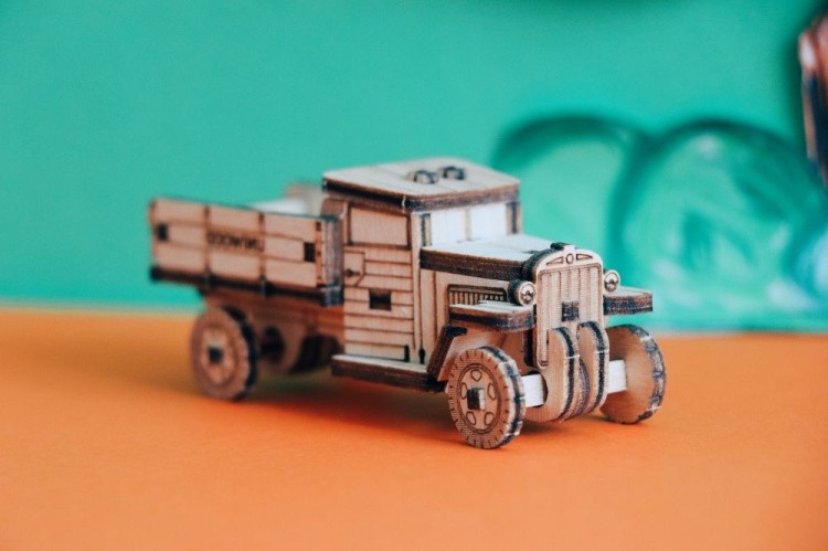 Конструктор из дерева «Грузовик», UNIWOOD — картинка 3