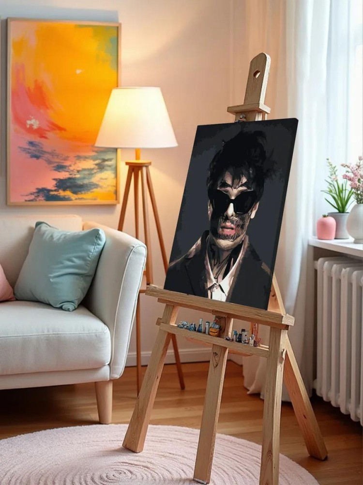 Картина по номерам «Рок и рэп андеграунд музыкант Кишлак 13» — картинка 10