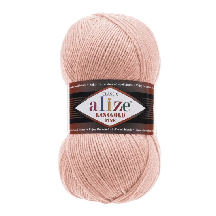 Пряжа ALIZE LanaGold Fine (Ализе Лана голд файн) (161), клевер, 5 шт. по 100 г