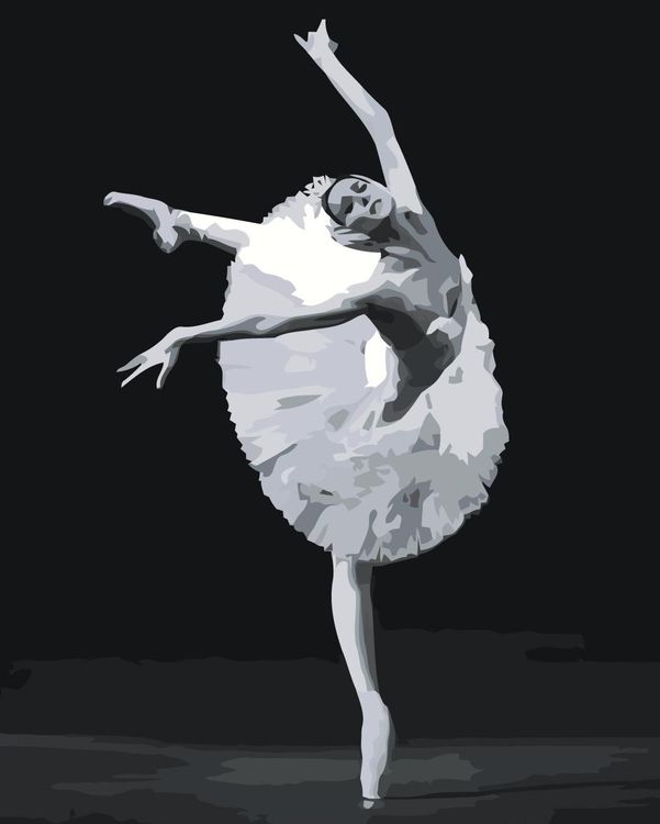 Картина по номерам «Танец балерины»