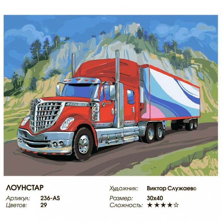 Картина по номерам «ЛоунСтар» — картинка 2