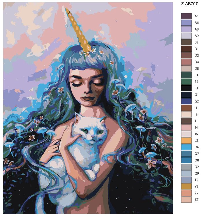 Картина по номерам «Волшебная фея» — картинка 2