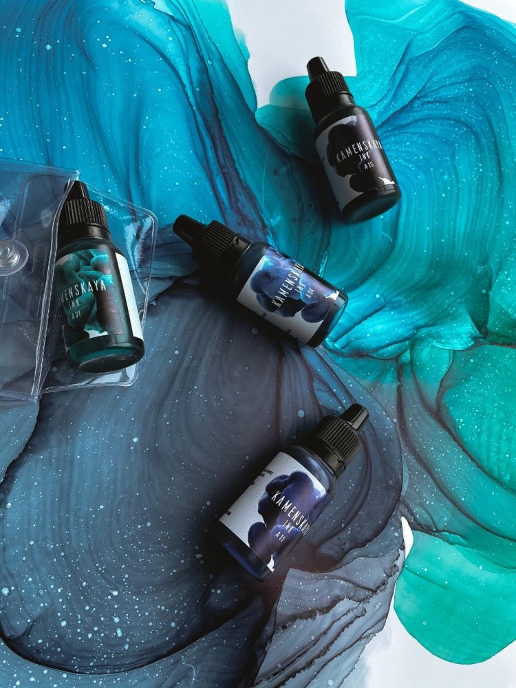 Сет алкогольных чернил № 11, Kamenskaya Ink — картинка 2