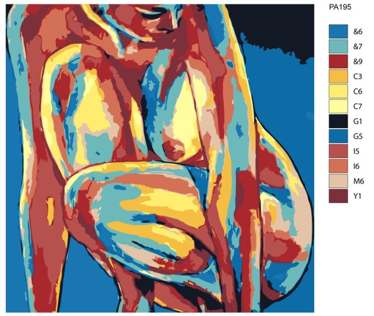 Картина по номерам «Фигура» — картинка 2