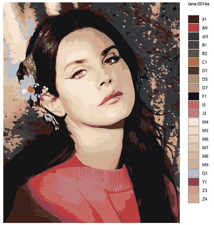 Картина по номерам «Lana Del Rey Лана Дель Рей 7» — картинка 2