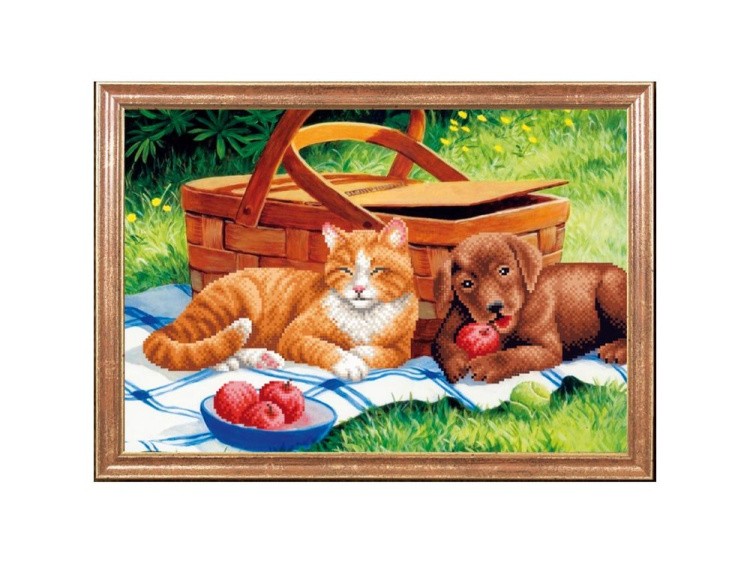 Рисунок на ткани «Дружба на пикнике»