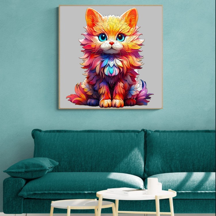 Деревянные пазлы «Рыжий пушистик S», Woodbests — картинка 8