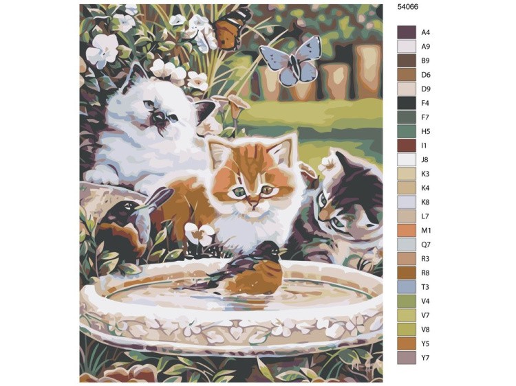 Картина по номерам «Любопытные котята» — картинка 2