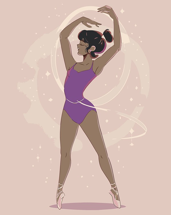 Картина по номерам «Гимнастика: девушка гимнастка арт 40x50»