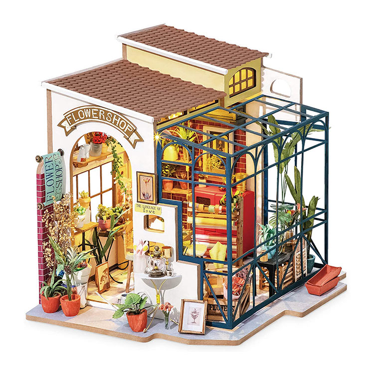 Набор для создания миниатюры (румбокс) «Цветочный магазин» — картинка 3