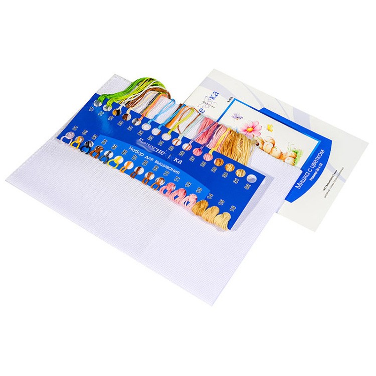 Набор для вышивания «Мишка с цветком» — картинка 2