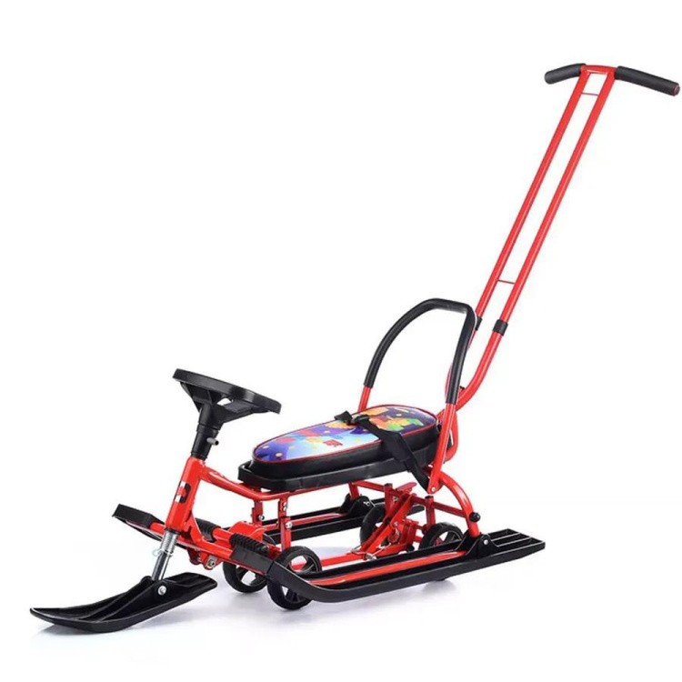 Снегокат детский 111 Mobile с ручкой (Легo) — картинка 9