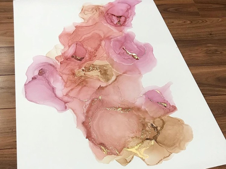 Алкогольные чернила изумруд (Emerald) 20 мл, Craft Alcohol INK — картинка 6