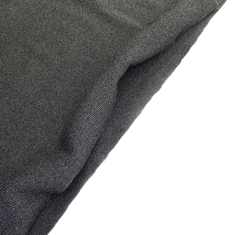 Ткань трикотаж Кашкорсе с лайкрой, 15 м, ширина 120 см, цвет: антрацит, TBY — картинка 4