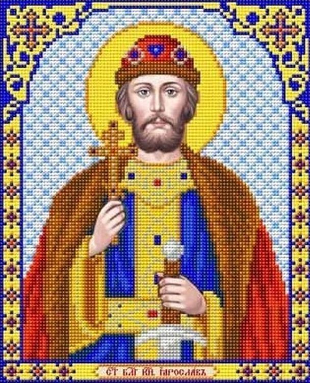 Рисунок на ткани «Святой Князь Ярослав»