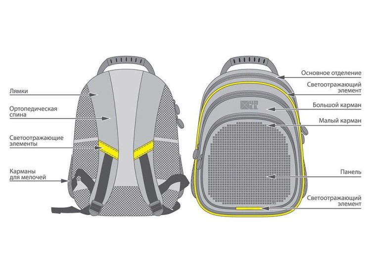 Рюкзак 4ALL Kids с битами, фиолетово-розовый — картинка 7