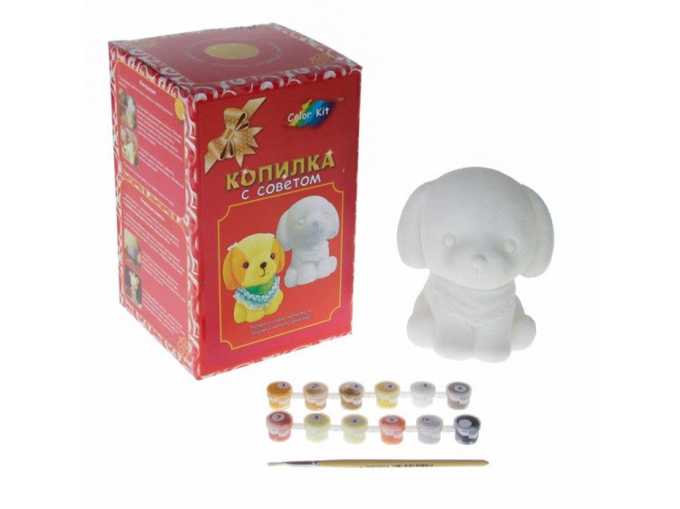 Виниловая копилка-раскраска «Собачка» — картинка 3