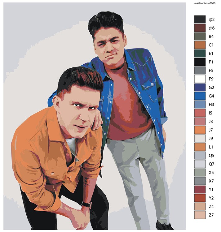 Картина по номерам «Дима Масленников и Эмиль» — картинка 2