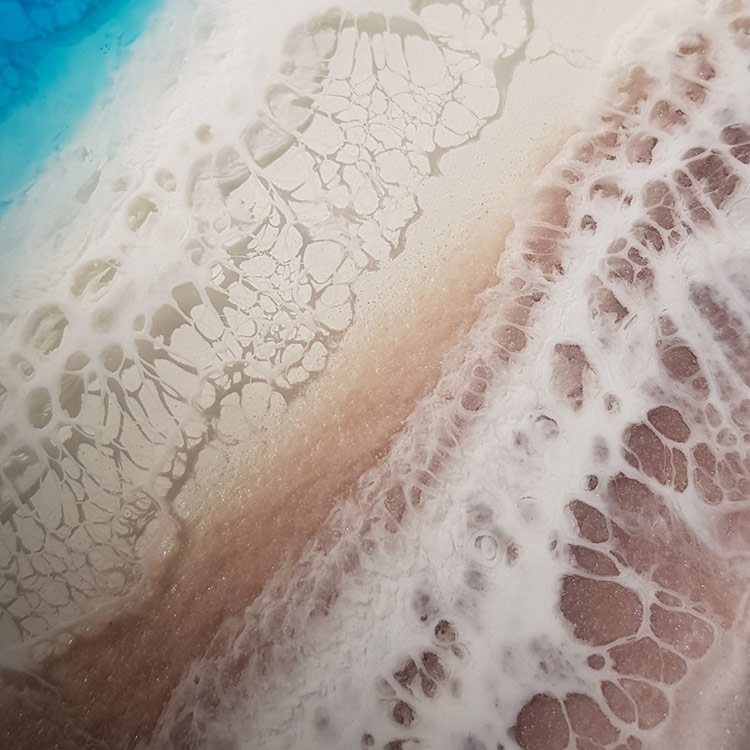 Порошок Resi-WAVE для 3D-эффекта морской пены 40 мл, ResinArt — картинка 7