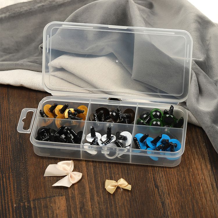 Набор глаз в органайзере винтовые, пластик, d16 мм, 48 шт., с фиксацией №3, Magic 4 Toys — картинка 5