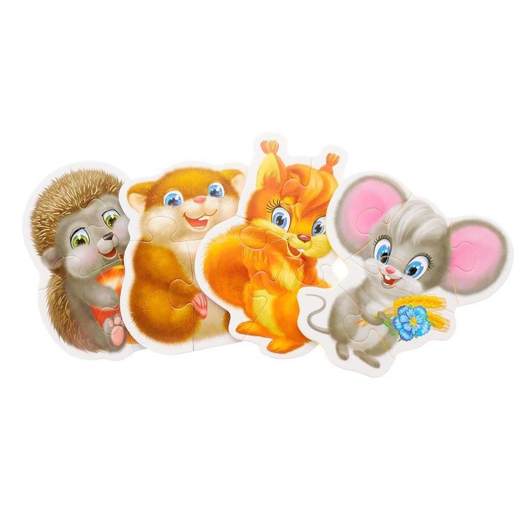 Мягкие пазлы Baby puzzle «Пушистики» — картинка 2