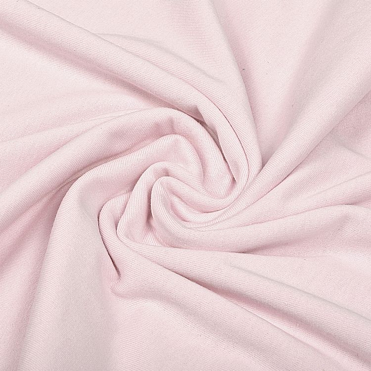 Ткань трикотаж Кулирка хлопок, 6 м, ширина 100+100 см, 145 г/м2, цвет: розовое безе, TBY