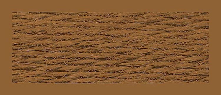 Нитки мулине (шерсть/акрил), 10 шт. по 20 м, цвет: №830 коричневый, Риолис