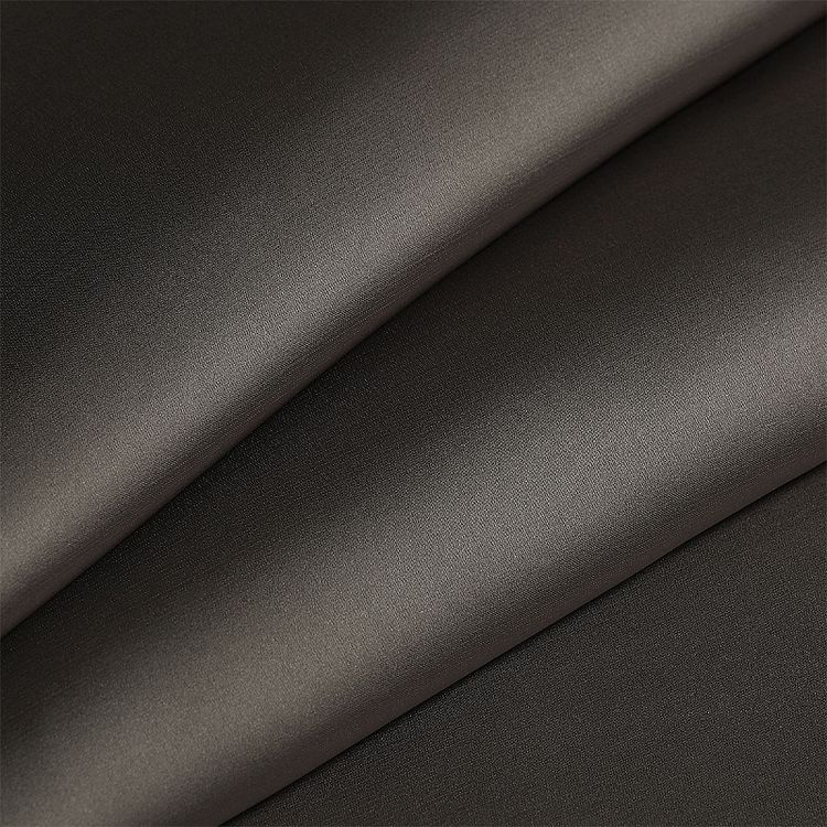 Ткань шелк Армани, 5 м, ширина 150 см, 90 г/м², цвет: 126 серый (шиншила), TBY — картинка 2