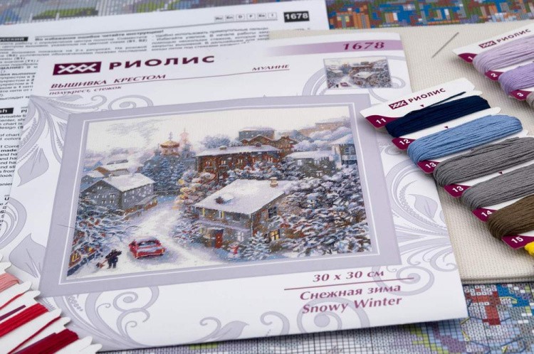 Набор для вышивания «Снежная зима» — картинка 5