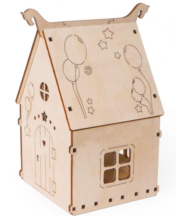 Домик Подарочный Lemmo (для конфет, чайных пакетиков), 12 деталей — картинка 4