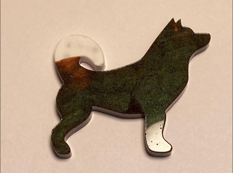 Молд №477 Брошь Собака (7,5 см), Art Blong — картинка 2