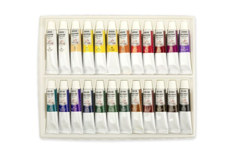 Набор масляных красок Vista-Artista Studio 10 мл, 24 цвета — картинка 2