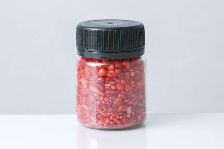 Красный коралл мелкий (фракция 2-10 мм) № 9, 90 г, Art Blong — картинка 2