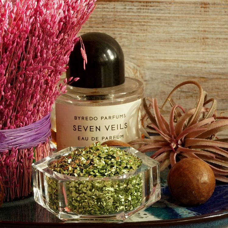 Стеклянная крошка мелкая зеленая, 100 гр — картинка 2