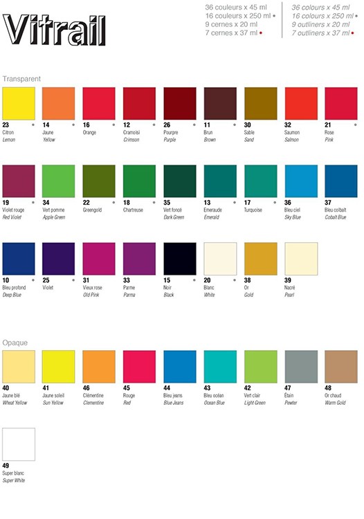 Набор красок Vitrea 160 «Исследование» по стеклу под обжиг PEBEO, 12 цв., 20 мл — картинка 4