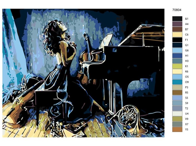 Картина по номерам «Музыкальная натура» — картинка 2