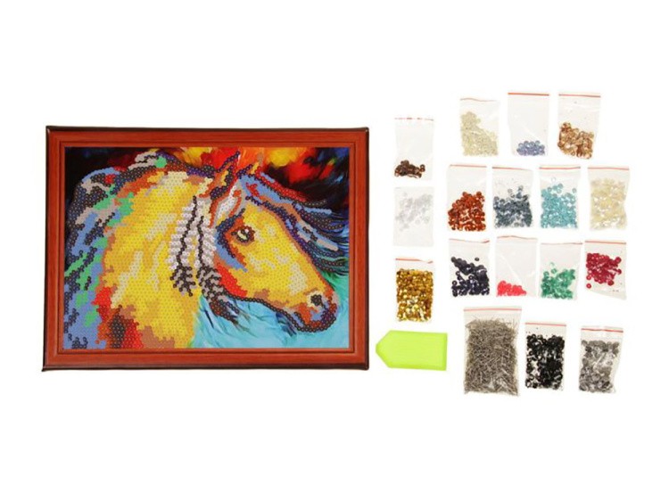 Мозаика из пайеток «Лошадь» — картинка 4