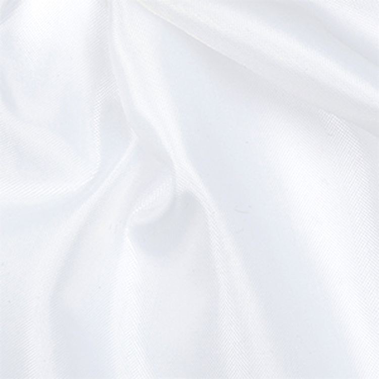 Ткань подкладочная Таффета, 10 м x 150 см, 80 г/м², цвет: белый, IDEAL