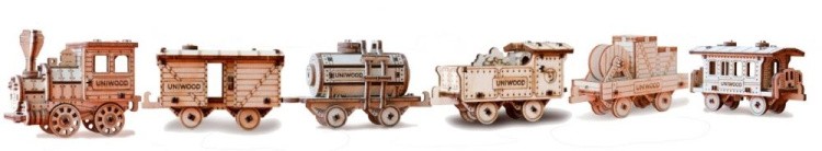 Конструктор из дерева «Набор Поезд» — картинка 2