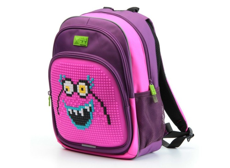 Рюкзак 4ALL Kids с битами, фиолетово-розовый — картинка 2