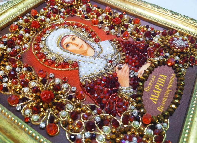 Набор для вышивания хрустальными камнями «Святая Марина» — картинка 5