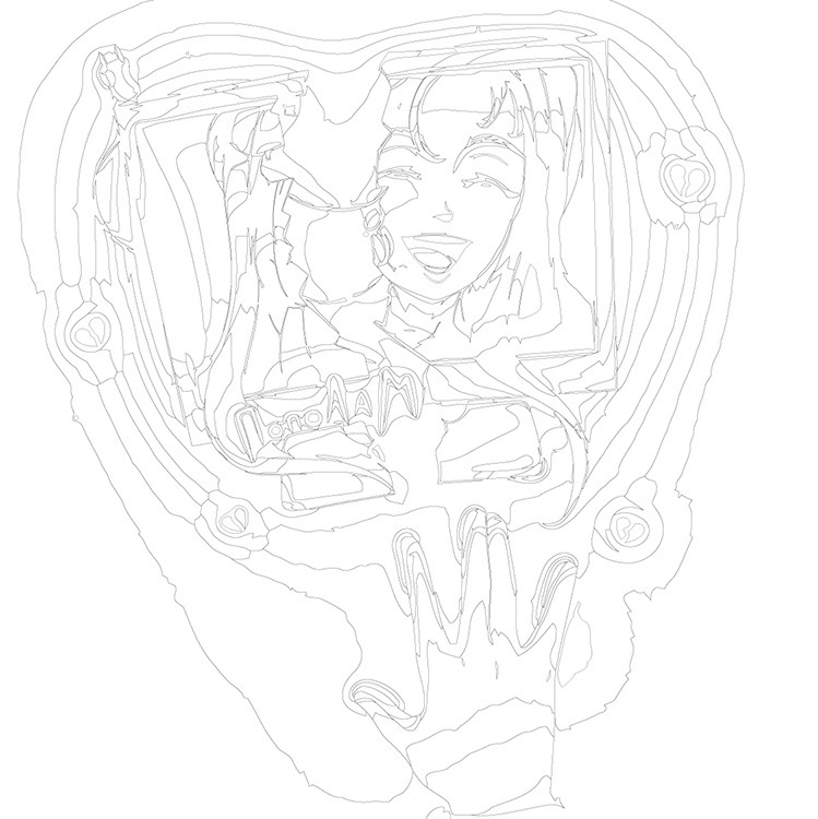 Картина по номерам «Рэп музыкант Toxis Токсис: Пополам арт» — картинка 3