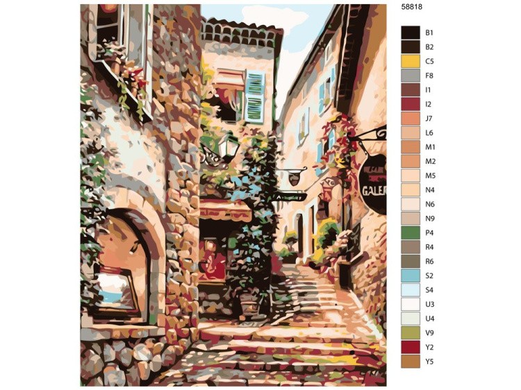 Картина по номерам «Улицы города» — картинка 2